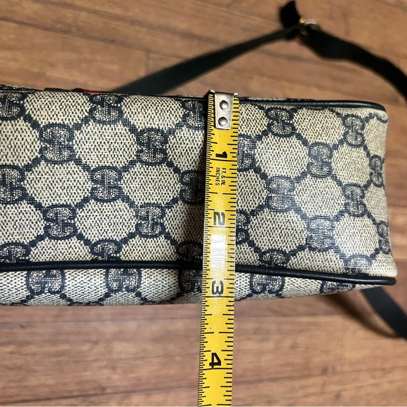 Gucci Ophidia vintage Monogram blue and beige leather bag. Luxury vintage Gucci - Picture 13 of 16